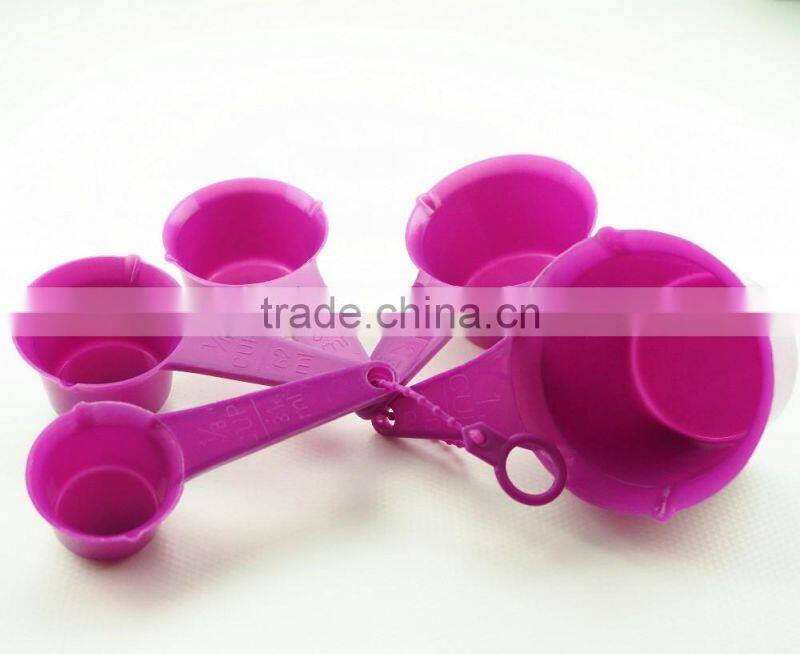 47064 Set of 5 pcs Plastic Kitchen Baking Measuring Measure Spoon Cup Set NEW