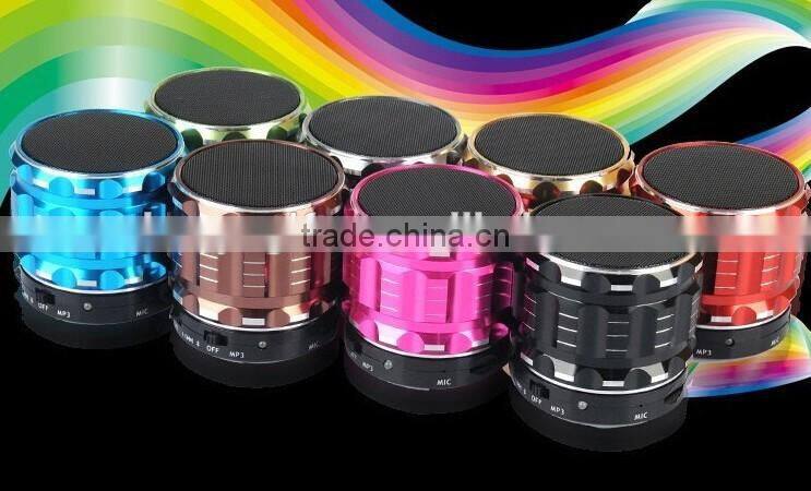 Best Happy Birthday Wishes Metal Mini Portable HIFI Bluetooth Speaker Fashion Mic Stereo Speakers