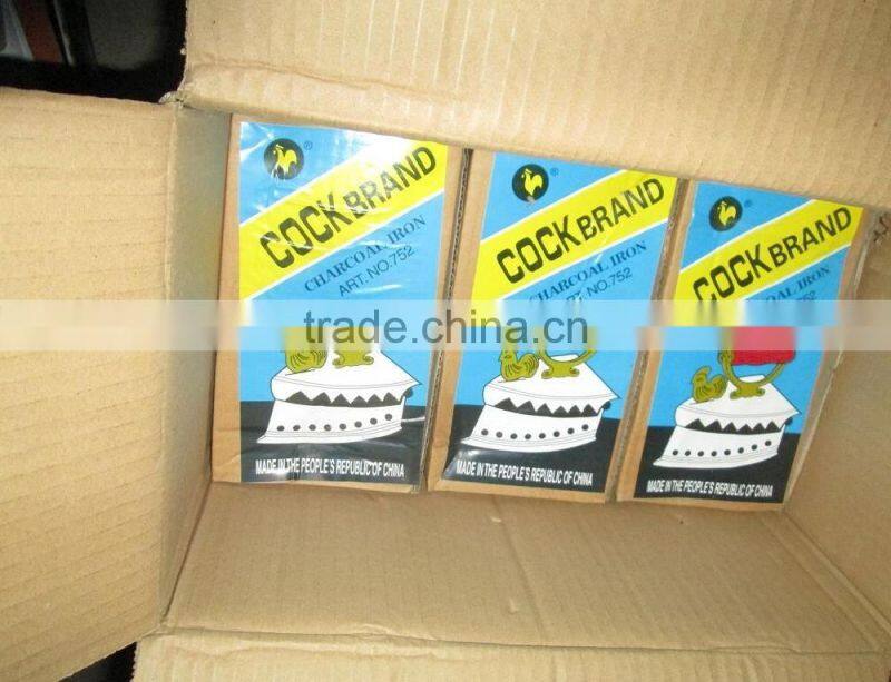 CHARCOAL IRON 752 FOR AFRICA COCK BRAND/Low Price Charcoal Iron