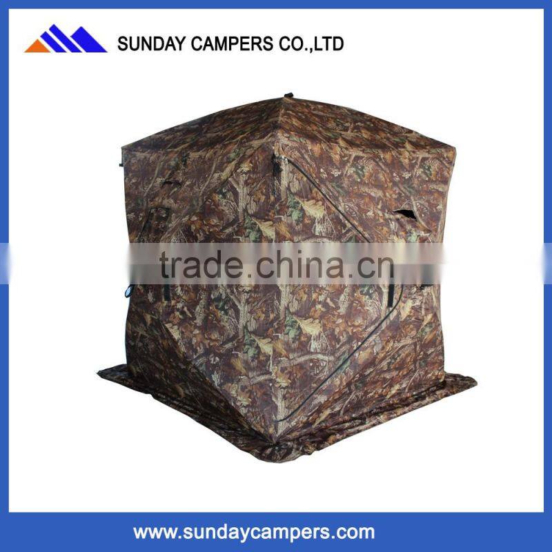 Easy set up folded single layer HUB pole ice fishing tent for sale