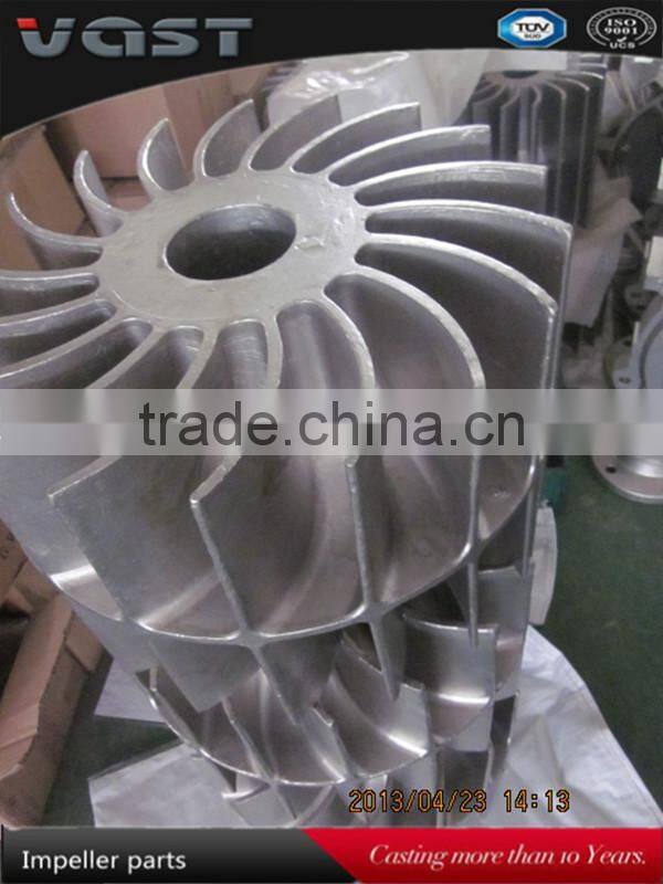 pump parts impellers/turbo impeller/brasion resistance alloy steel lost wax precision casting pump impeller