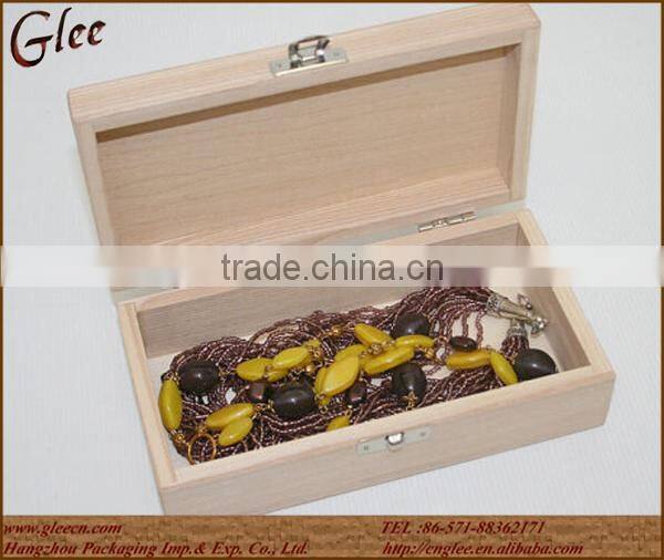 handmade natural recycle wooden jewelry box wooden keepsake case