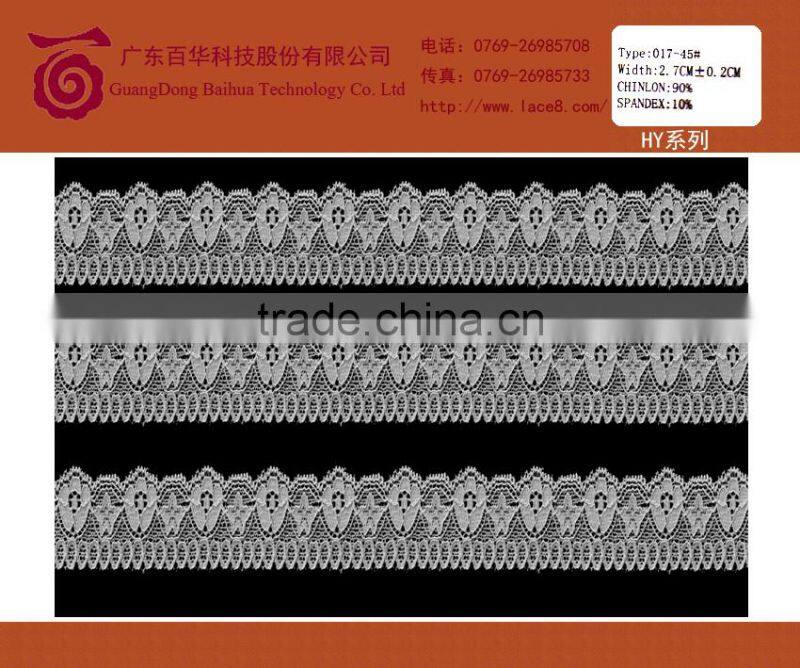 Elegant silk embroidery wholesale lace with elastane for upscale dress