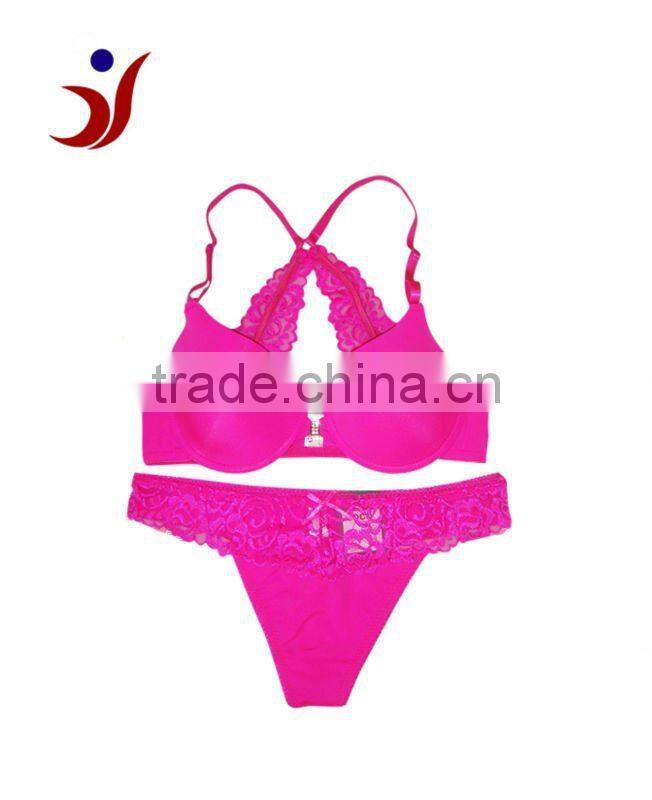 Nylon front open sexy bra