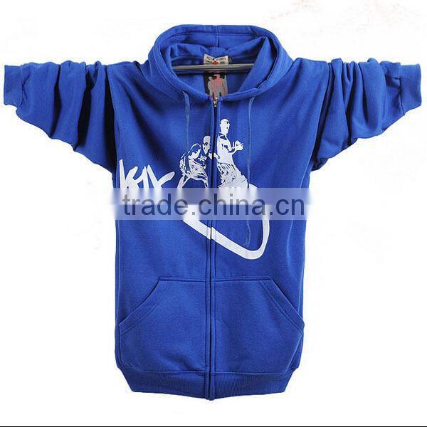 hip hop plain slim fit sports hoodies