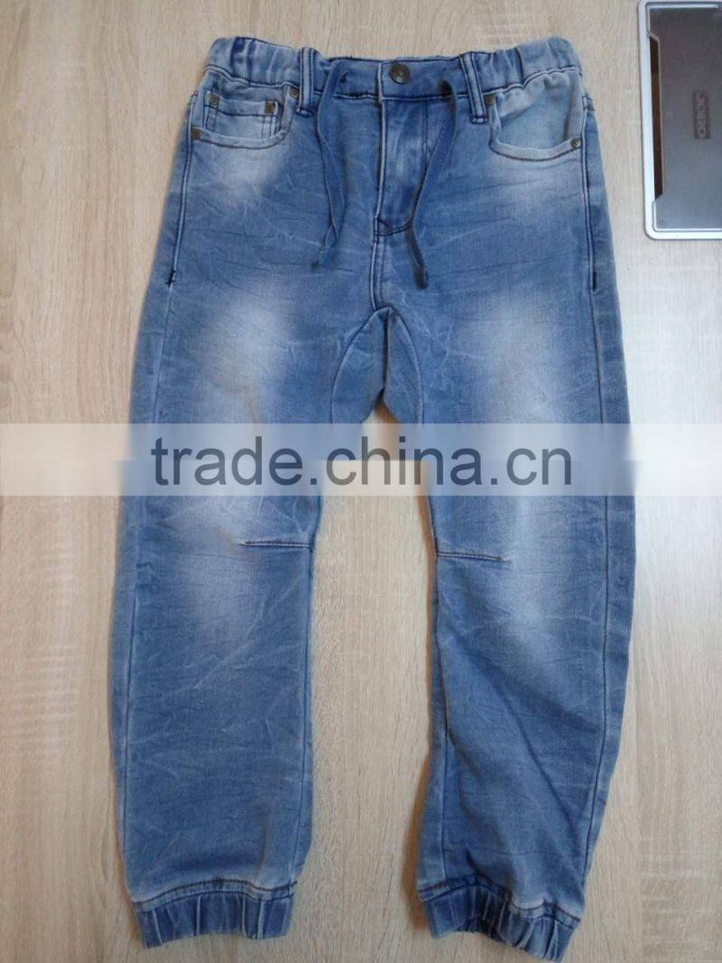 GZY High quality fulli size raw denim jeans for kids