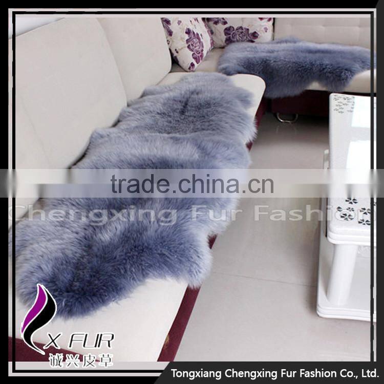 CX-D-112 Luxury Hand Made Genuine Sheep Fur Shaggy Carpet