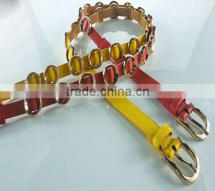 newest round buckle belt