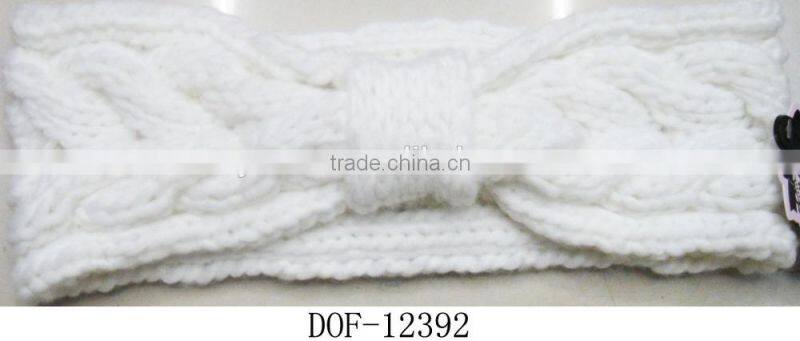 Fashion lady new Hot knitted bow headband for winter