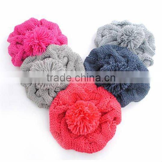cashmere fashion winter knitted factory make round knit scarf