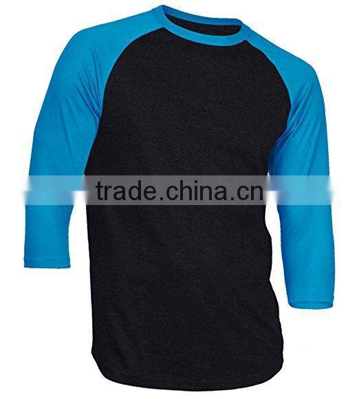 Dream USA Men's Casual 3/4 Sleeve Baseball Tshirt Raglan Jersey Shirt