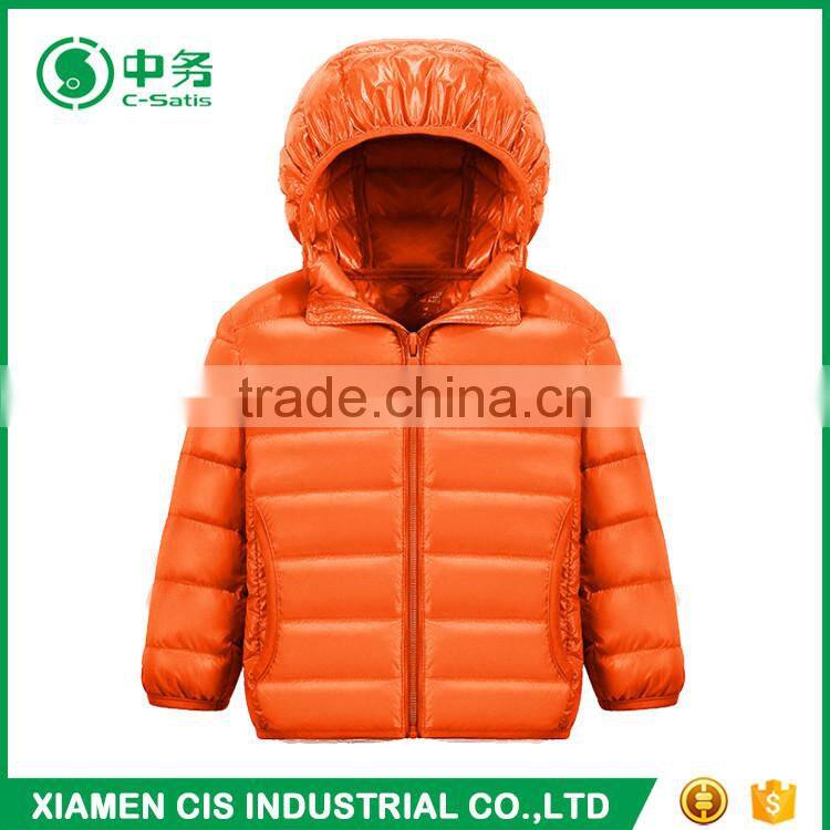 High Quality Warmful Unisex Kid Red Winter Down Jacket for Sale