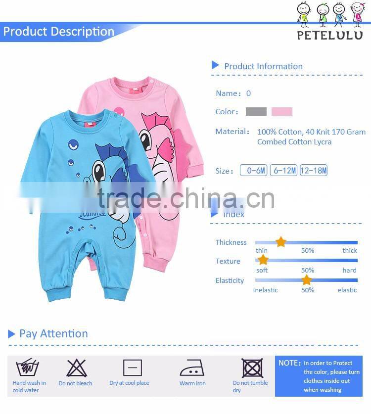Petelulu Wholesale Baby Girl's Pajamas Baby Clothes Newborn full body knitted suit One piece Baby Winter Romper