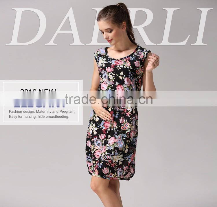 Maternity clothing breathable nursing dress breastfeeding clothing
