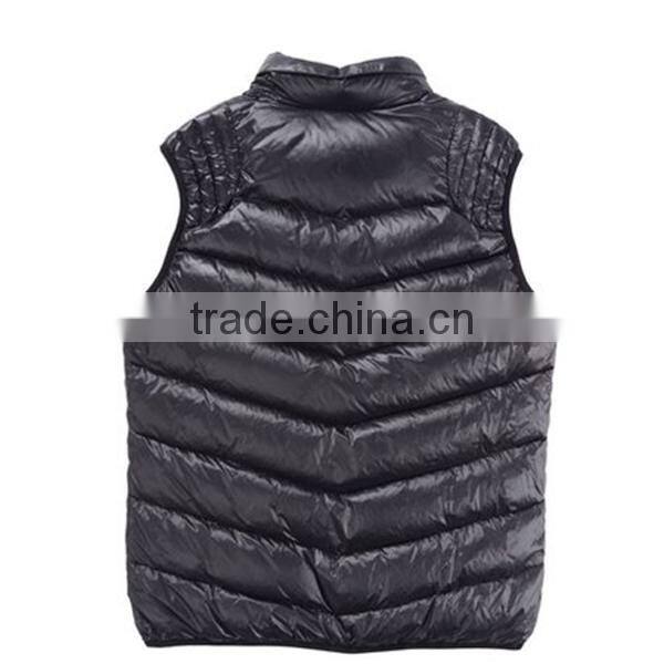 2015 New Arrival Customized Outdoor Fashion Men Down Jacket Vest,Winter Gilet