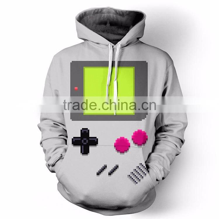 Wholesale Men's 100% Polyester Custom Your Own Design 3D Printed Sublimation Hoodie