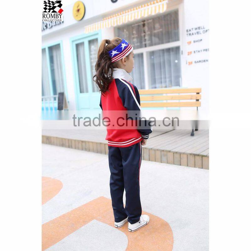 kids clothing suppliers china Sports Clothes Set School Uniform