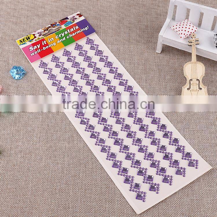 Multicolor decoration sticker ,acrylic mobile phone sticker
