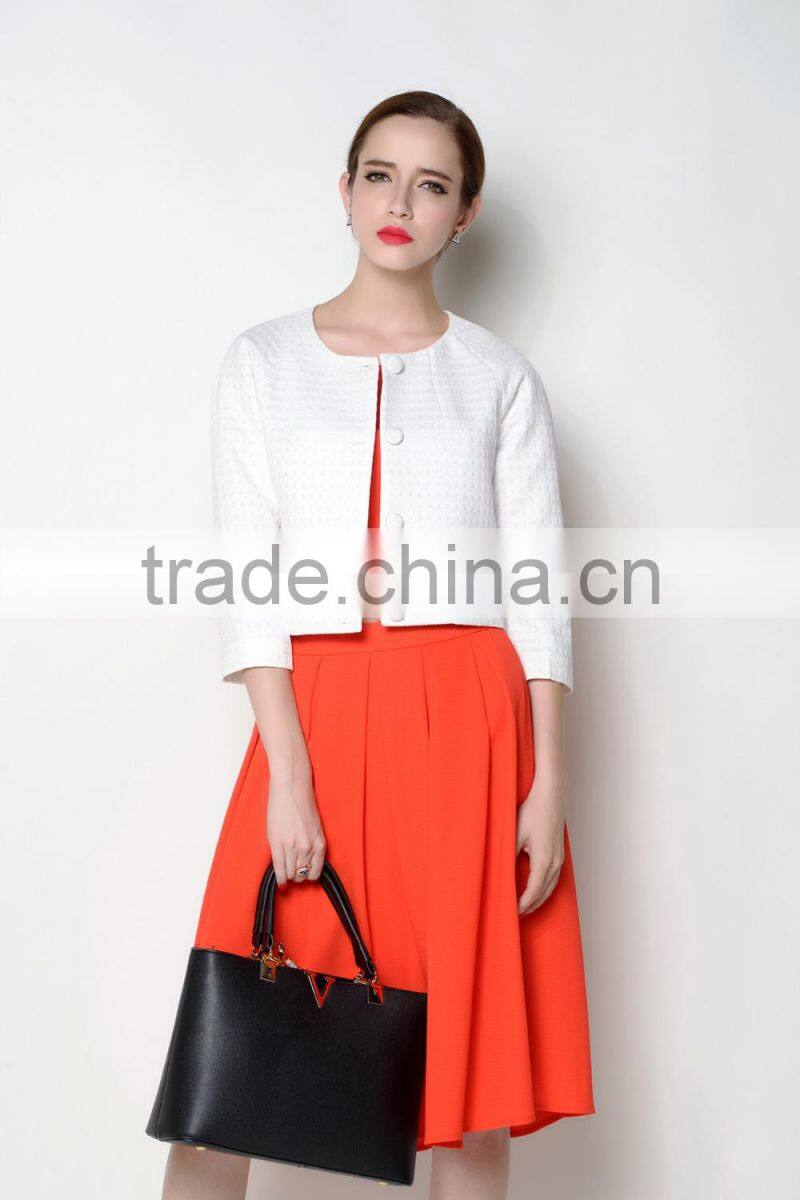 latest floral o neck designed casual trendy ladies suit design jackets