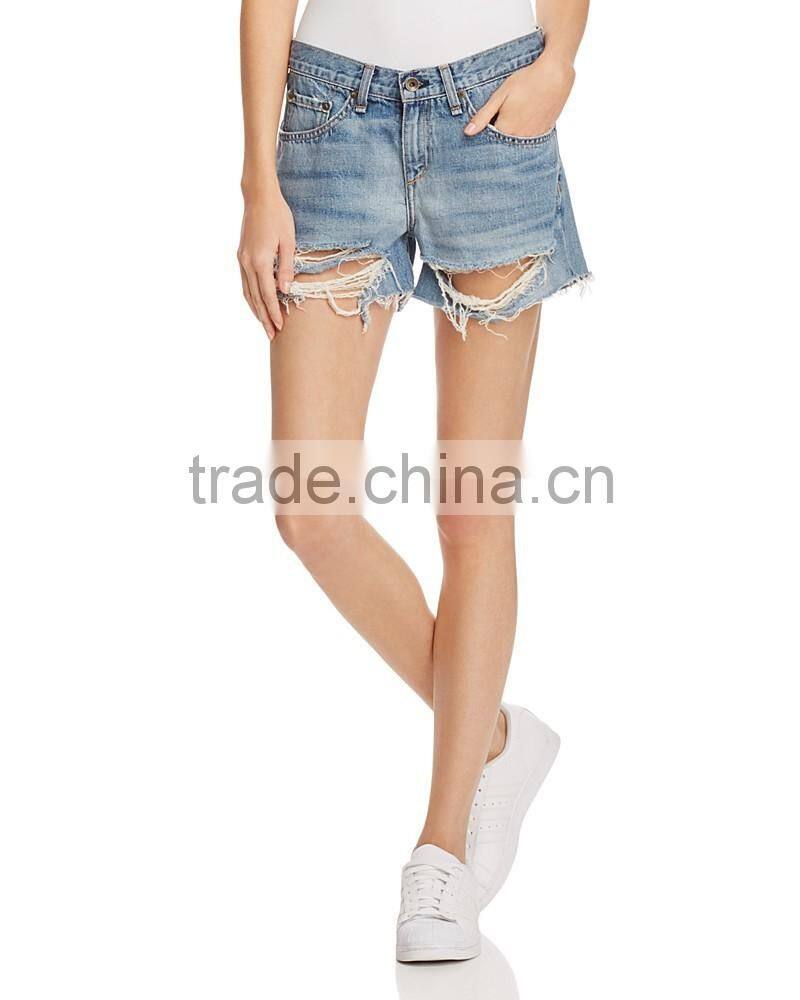 Newest hot sale women denim jean short trouser cutoff shorts for girl lady pant