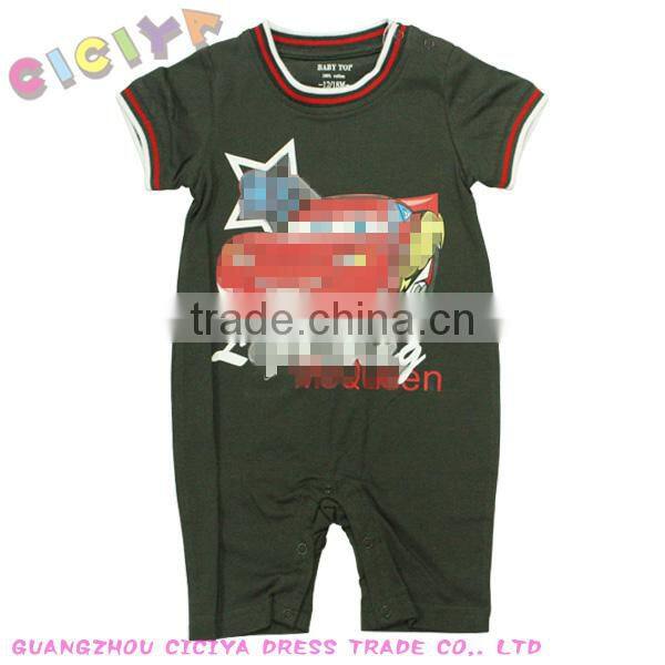 2014 summer Round collar baby baby hooded romper