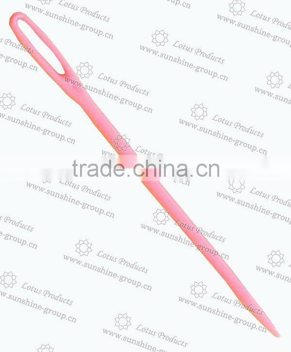 Plastic Sweater Sewing Needles Safety Plastic Needle Colorful Hand Plastic Sewing Needles For Knitting
