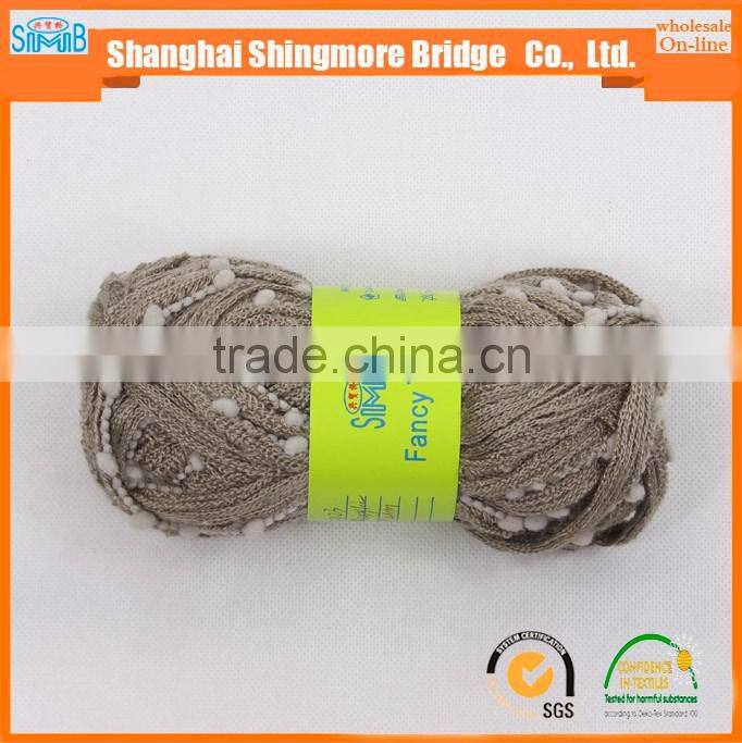 China factory wholesale acrylic polyester blended fancy yarn used for knitting scarf