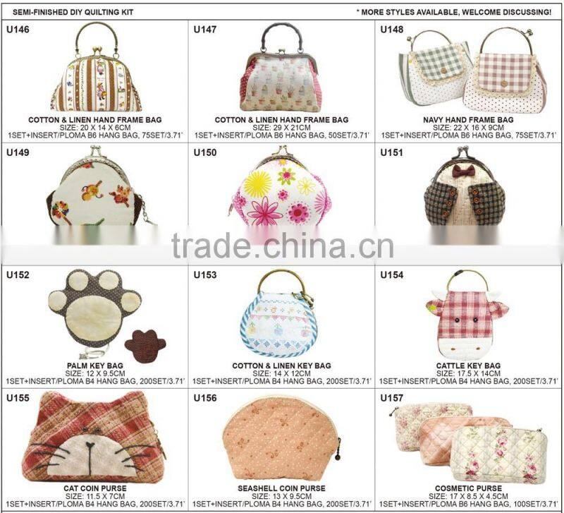 KIDS DIY CRAFT KITS COTTON & LINEN HAND FRAME BAG