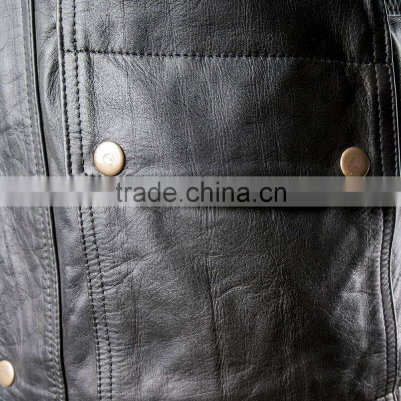 2016 Hot selling leather jacket for men