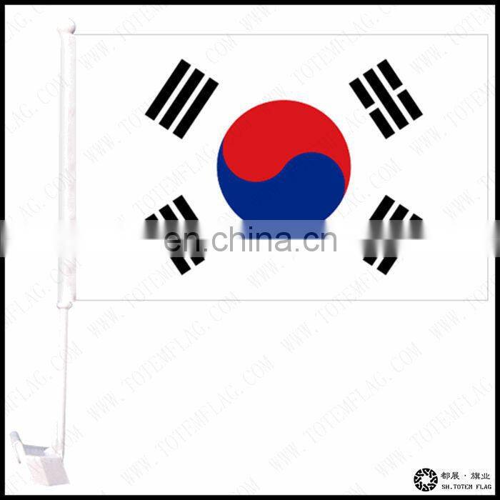 2015 Most Popular Plastic Barrel Korean Car Flag