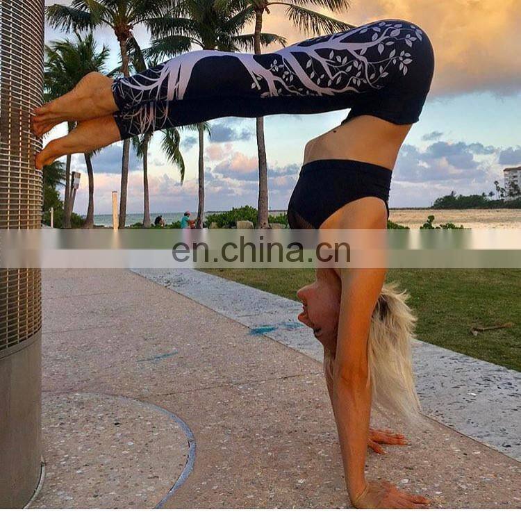 Women Sports yoga Wear Clothing Colorful Printed workout Leggings Fitness Fancy Leggings pants