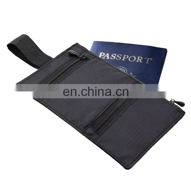 Admirable Passport Holder Hidden Belt Wallet RFID Protection