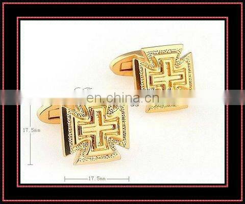 Christian gold Wedding cufflinks