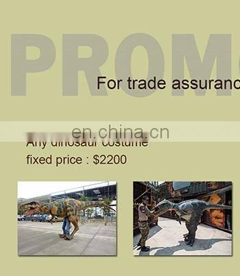 Amusement Park Robotic Dinosaur Costume For Kids