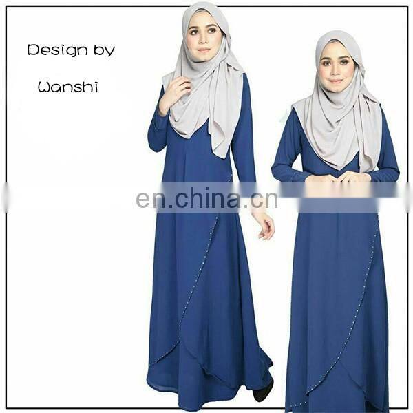 New model wholesale islamic clothing latest design women jubah abaya in dubai