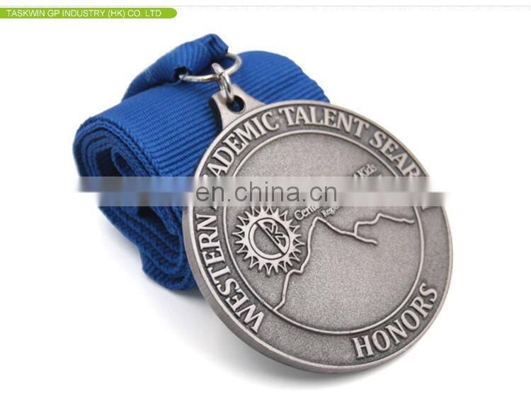 custom high quality honors medal with plating