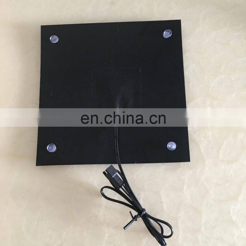 new uber glow car sticker with rubber suction cup attach on the car window DC3V USB DC12V inverter