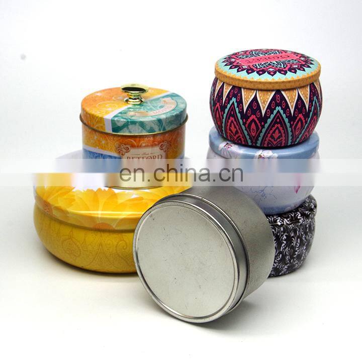 Great price various sizes pirintings and models tin candle set
