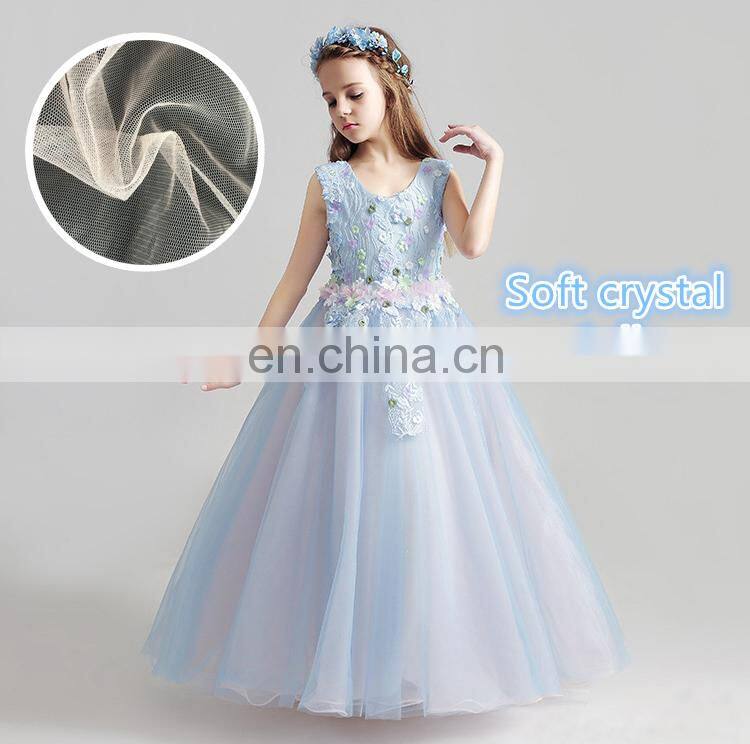 high quality glitter organza fabric for fashion dress