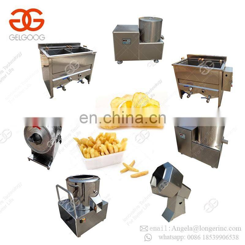Hot Sale Small Scale Automatic Fresh Frozen Potato Sticks Maker Lays French Fries Making Machine Potato Chips Production Line