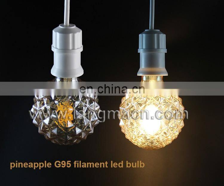 Pineapple shaped Led filament bulb ceiling lamps modern for home hotel coffee decoration,E27 pineapple