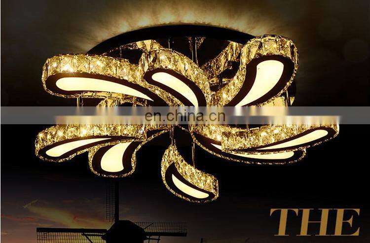 LED round crystal living room lights modern luxury ceiling lighting network lighting
