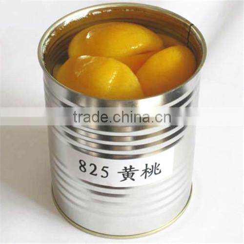 canned peach in syrup of yellow peach