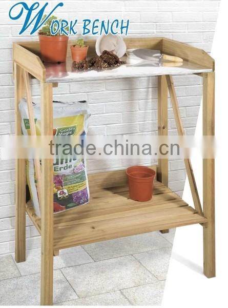 Potting Bench Outdoor Garden Work Bench Station Planting Solid Wood Construction