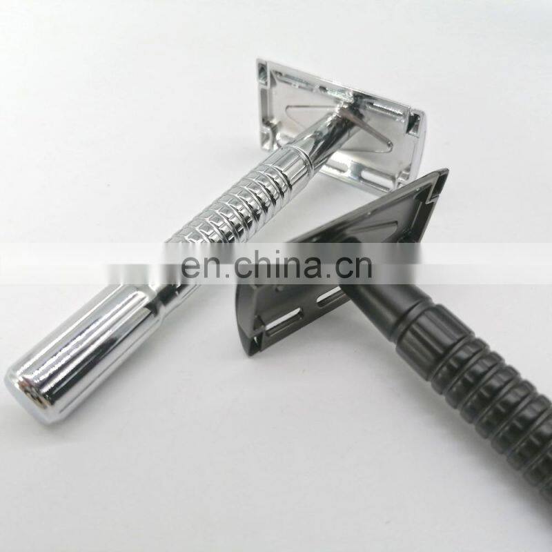 Classical Mens shaving Metal Stainless Steel single blade safety razor