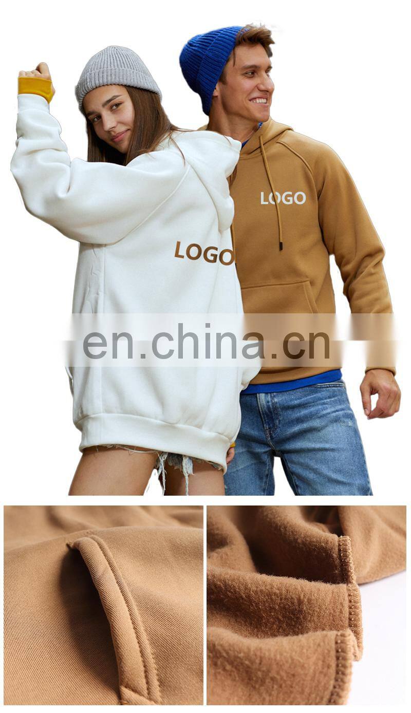 2021 Christmas wholesale high quality fashion trend white 100% cotton unisex large hoodie printing custom hoodie
