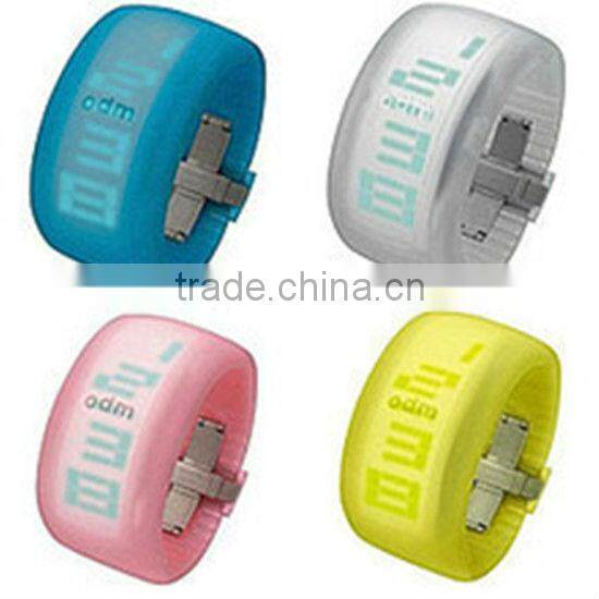 TM-1376 latest and hot products Rubber gel band LED watch