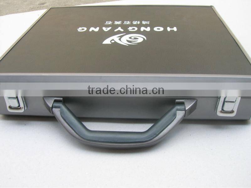 carrying quartz stone sample show case,sample display carry case with handle and locks
