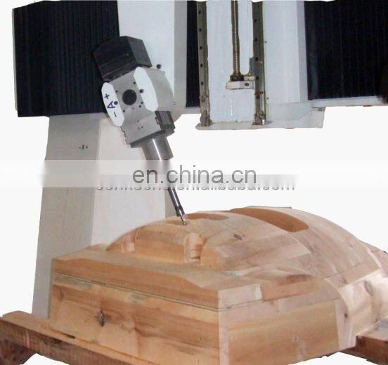 Table Moving Type 5 axis cnc router for wood foam stone mould sculpture statue