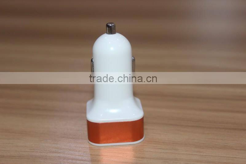 2016 trade show hot sale product square shape 12v dual ports usb car battery charger